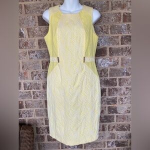 Calvin Klein Sheath Dress Classic NWT Size 8 Sleeveless Knee Length Career